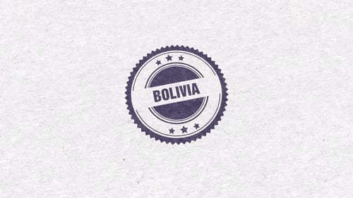 Bolivia Golden Rubber Stamp