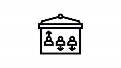statistics line icon animation
