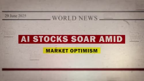Ai Stocks Soar Amid Market Optimism Newspaper Style Headline Titles