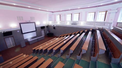 Contemporary auditorium for students.
