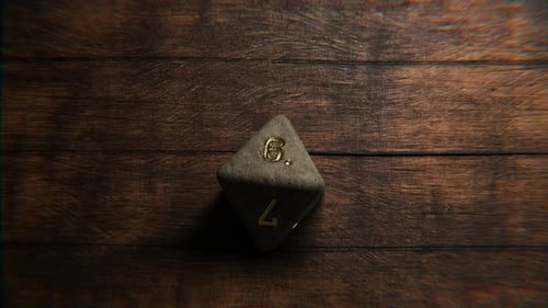 Fantasy-Würfelrolle mit 8 Seiten