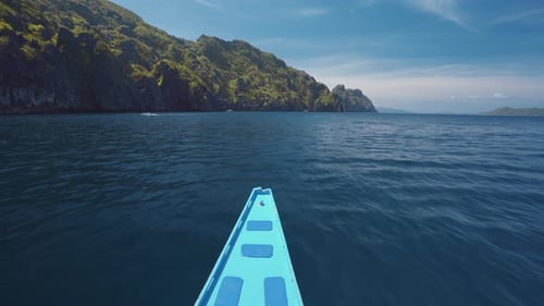 Philippines, Palawan. El Nido. Beautiful tropical vacation holiday beach scenery slow motion footage