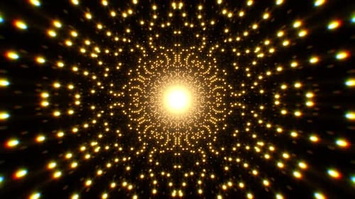 Glittering Symmetry Pattern Light Background Loop