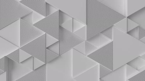 Abstrakte weiße Dreiecke