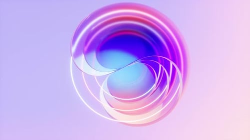 Gradient transparent curve glass