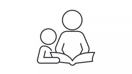 Lecture avec animation linéaire pour enfants