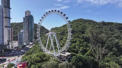 Famous Ferris Wheel At Balneario Camboriu In Santa Catarina Brazil.