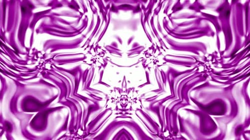 Abstract Purple and White Fluid Liquid Kaleidoscope Motion Background
