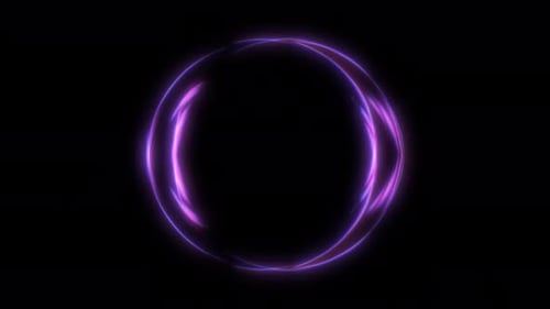Circle energy effect. Abstract Swirl ring and energy. Circle Neon energy ring. Space energy hole.
