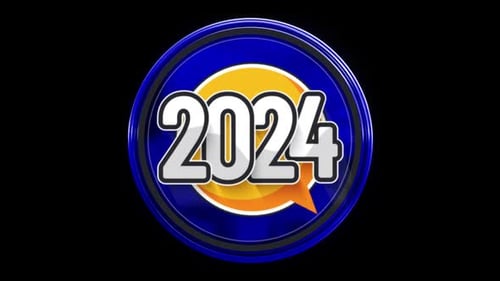 New Year 2024 Alpha 3D Loop