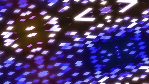 Neon-Animation mit abstrakten Rechtecken