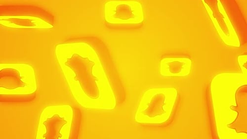 Snapchat Logo Animation Background