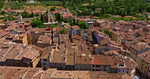 The Ancient Authentic Town of Aups in Provence France with Traditional Architecture
