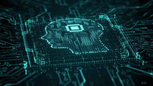 Inteligencia artificial y minería de datos Chat Aprendizaje profundo Tecnología de chips de computadora futurista