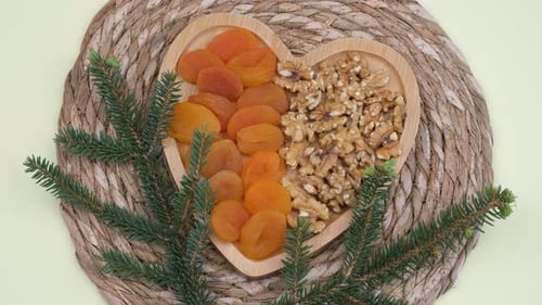 walnuts apricot rotating