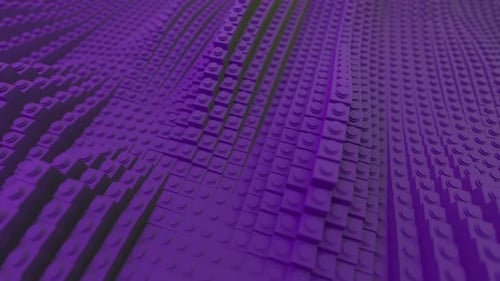 Abstract pattern with waving lines of 3D tiles. Design. Concept of old or retro.