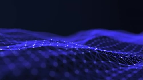 Abstract Flowing Plexus Digital Data Wave Background