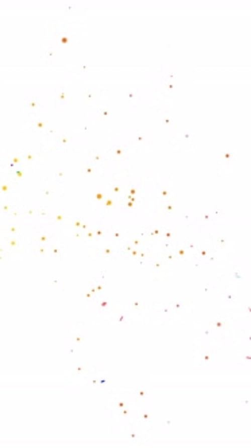 Fallendes Konfetti auf schwarzem Hintergrund Fallendes buntes Konfetti auf dunkelblauem Hintergrund 4K