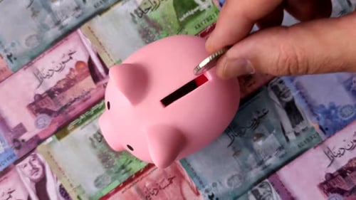 A piggy bank as a concept for storing, accumulating, and saving financial resources. A piggy bank