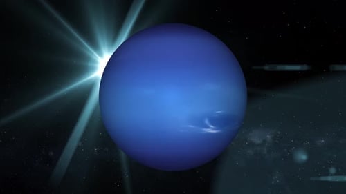 Neptun Planet animiert. 2878