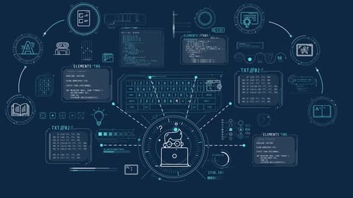 Futuristic Heads-Up Display and Data Interface Pack