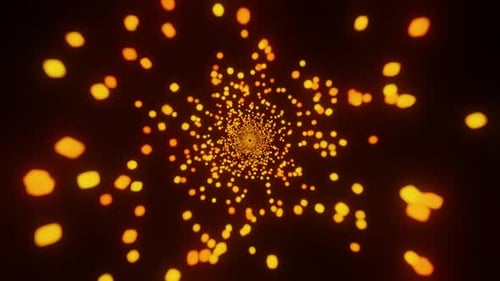 Stream of fire particles abstract background.