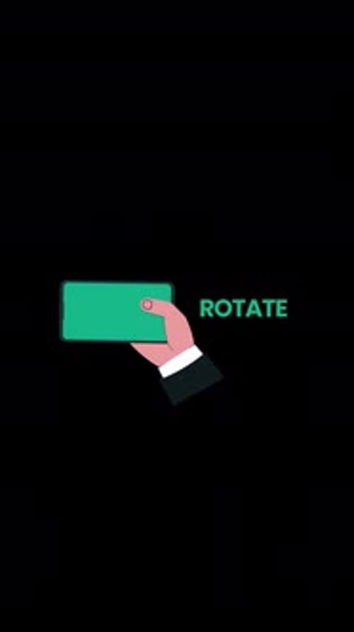 Rotate Your Phone for Better Experience Concept Animation Video Vertical - Transparent