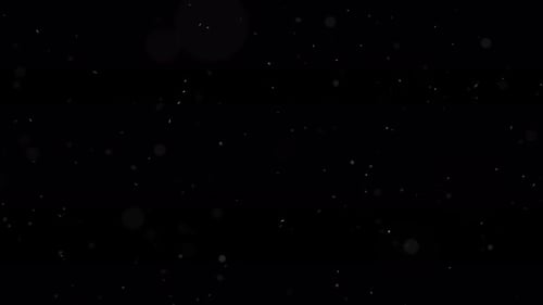 Abstract Dust Particles Animation on Black Background