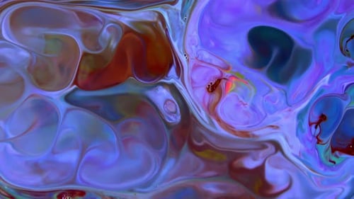 Abstract Fluid Paint Swirling Background