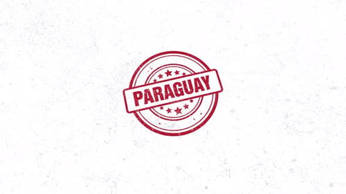 Tampon en caoutchouc du Paraguay