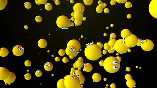 Face Rolling Emoji Background