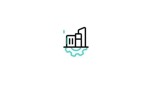Icono animado de gestión empresarial