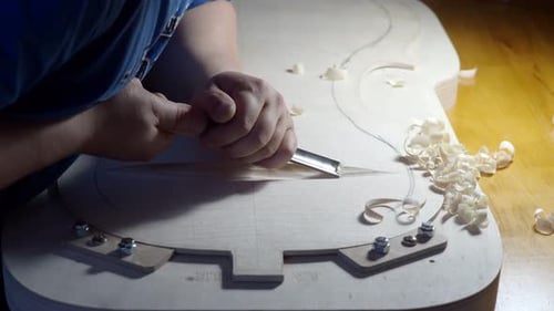 Wood Carving with Chisel