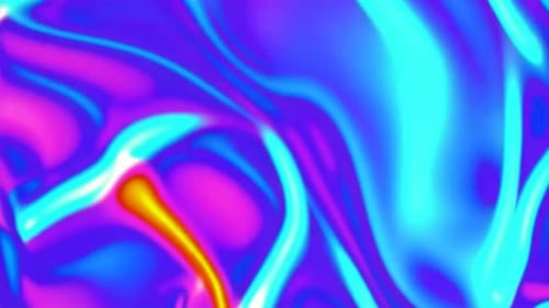 Abstract Neon Fluid Motion Graphics Background Loop