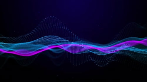 Digital Cyberspace with Particles Data Network Connections Technology Machine Learning Big Data