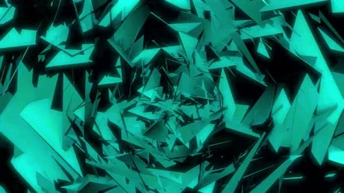 Fraction de boîte abstraite — Boucle graphique à mouvement hypnotique