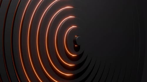 3D-Animation mit konzentrischen Ringen
