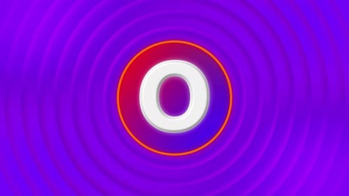 Alphabet Logo Letter O Animation