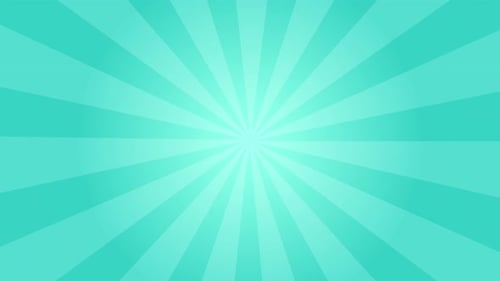 Animated Flat Design Sunburst Rays Loop Background