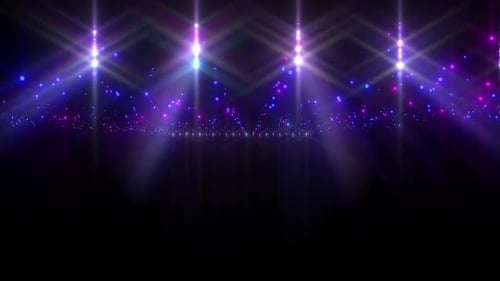 Falling Lights Sparkling Field Motion Background