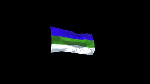 Komi-Flagge mit Alphakanal
