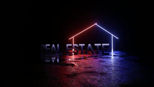 Real Estate Neon Light Real Estate Intro