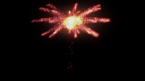 Vibrant Firework Particle Explosion for Celebrations