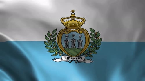 San Marino Flag Animation