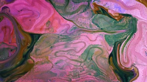 Abstract Paint Ink Spread On Milky Surface 51