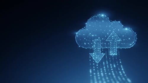 Flow of Binary Data Across a Virtual Cloud Network