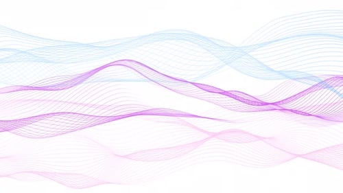 Abstract Flowing Lines Wave Pattern Animated Background