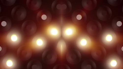 Helle Bühnenlichter leuchten in einem dynamischen Muster für Aufführungen