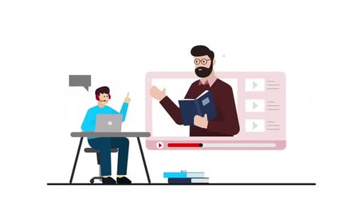 Flat Design Online Education Animated Explainer