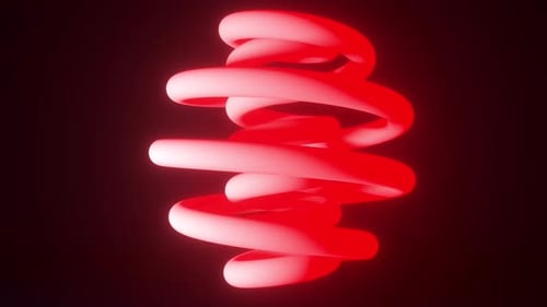 Looped Red Circle Background Animation